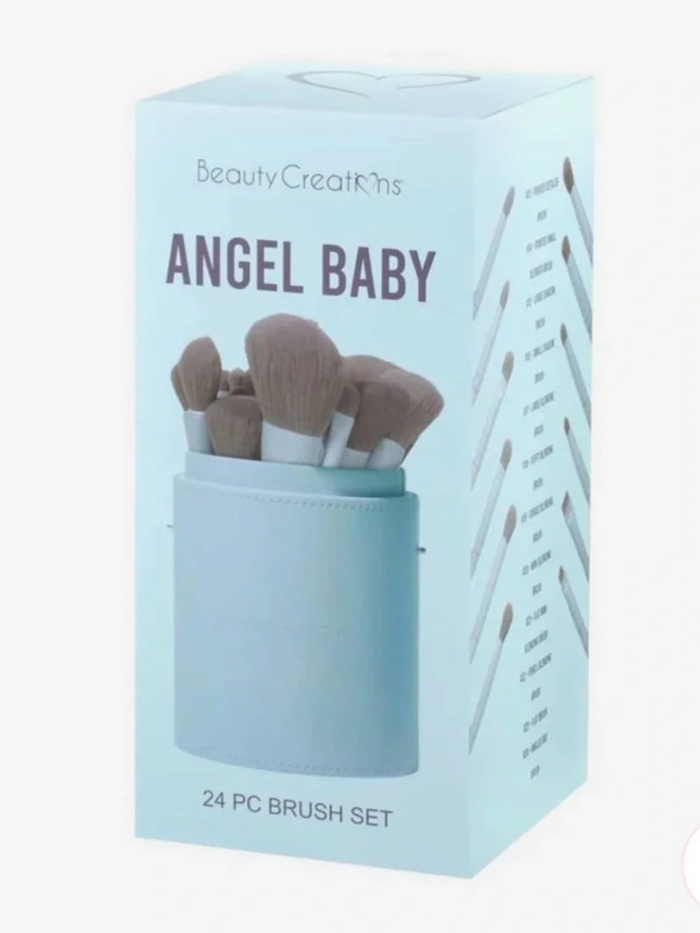 Beauty Creations Makeup Brush Set - Light Blue